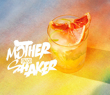 Photo du cocktail de Tigre Blanc, Mother (no) Shaker, avec titre typo