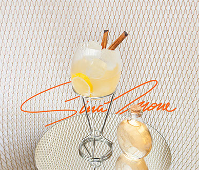 Photo du cocktail de Tire Blanc, Sina Mone, avec titre typo
